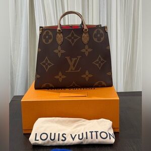 🔥 Louis Vuitton OnTheGo GM Reverse monogram
